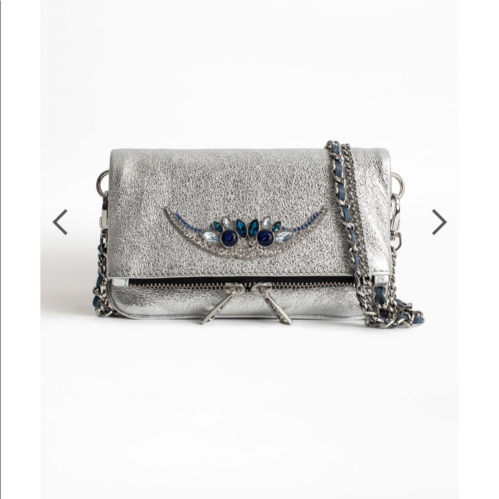 Rock Nano Metallic Jewel Clutch